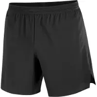 Salomon - Ropa para trail running - Sense Aero Shorts 7" M Deep Black - Talla M - Negro
