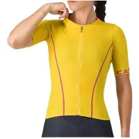 Castelli - Women's Anima Flow Jersey - Maillot de ciclismo size M, amarillo