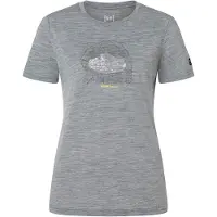 Super.natural - Women's Tent View Tee - Camiseta de merino size XL, gris/ various