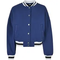Urban Classics Sudadera con cremallera azul cielo / negro / blanco