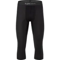 Super.natural - Tundra 175 Tight 3/4 - Pantalones interior largo size 58 - 3XL, negro