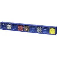 Allit 464450 - Archivador para piezas pequeñas VarioPlus ProFlip, de 9 compartimentos, color azul