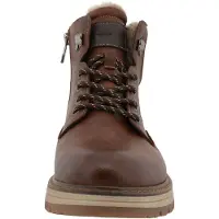 Tom Tailor Botas con cordones caramelo / marrón oscuro