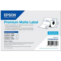 Epson Etiqueta Etiqueta Mate Premium Troquelada 225 Etiquetas 102x152 Mm