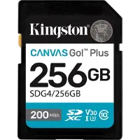 Kingston Tarjeta Sd Sdxc Canvas Go Plus Gen4 C10 Uhs-i U3 V30 256gb