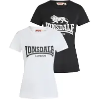 Lonsdale Camiseta 'Nash' negro / blanco