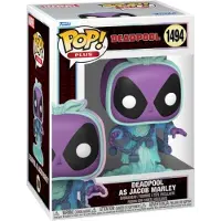 Funko POP! Como Jacob Marley Más Figura Deadpool Marvel 9 Cm