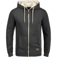 Blend Sudadera con cremallera 'Hulker Teddy' beige / gris