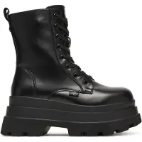 Buffalo Botines con cordones 'JUPITER' negro