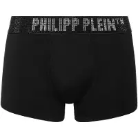 Philipp Plein Calzoncillo boxer negro / plata