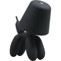Merkloos Lámpara de mesa LED con forma de perro globo: lámpara táctil de colores, recargable mediante USB