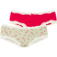 LASCANA Panti verde claro / rojo / blanco