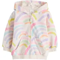 Next Sudadera con cremallera beige claro / amarillo / lila pastel / naranja claro