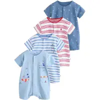 Next Pijama entero/body azul claro / naranja / rojo / blanco