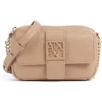 Armani Exchange para mujer. XW000324AF11902U6149 Mini bolso de hombro con logo beige (OSFA), Casual, Poliéster, outl