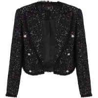 Faina Blazer negro moteado