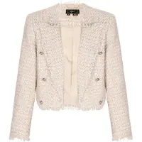 Faina Blazer 'Festive' beige / chamois / gris claro