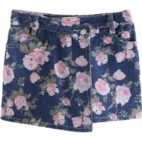 Next Falda azul denim / jade / rosa / rosa pastel
