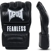 TAPOUT Guantes deportivos 'Fearless' negro / blanco
