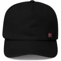 Napapijri Gorra 'Falis' rojo cereza / negro / blanco