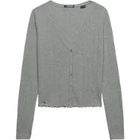 Superdry Cárdigan 'Athletic Essential' gris moteado