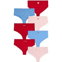 Zizzi Panti 'LWeek' azul cielo / rosa / rojo