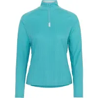 Kari Traa - Women's Leah Half Zip - Camiseta funcional size M, turquesa