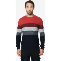KOROSHI Jersey marino / gris / langosta / negro moteado