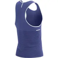 Compressport - Pro Racing Singlet - Camiseta de running size XL, azul