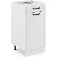 Vicco Frente de cocina R-Line Blanco casa de campo 39.6 x 70.8 cm frente de mueble para mueble bajo con cajones, Model 36334