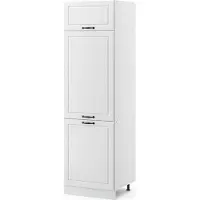 Vicco Frente de cocina R-Line Blanco casa de campo 59.6 x 196 cm frente de mueble para mueble de integración de frigorífico, Model 36347