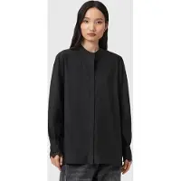 AllSaints Ethel Lace Shirt Black Talla: 2 | Camisas Outlet | Mujer | Negro