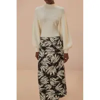 Farm Rio Black Bossa Banana Low Waisted Maxi Skirt Talla: M | Faldas Maxi Outlet | Mujer | Negro