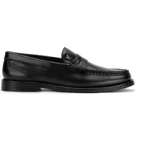 Martinelli para hombre. 1411-2496DY Mocasines de Piel Pacific negro (44), Plano, Ninguno, Casual, Clásico, outlet 2026.