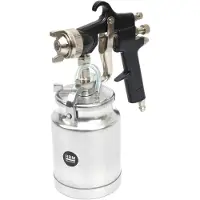 HBM Pistola de pintura de alta presión con succión de 1000 ml