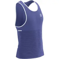 Compressport - Pro Racing Singlet - Camiseta de running size S, azul