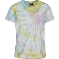 Urban Classics Camiseta 'Boyfriend' azul claro / amarillo / lila / blanco