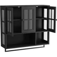 MODFU : Mesa de comedor – mesa de cocina y mesa de sala con patas de metal, mesa de comedor con superficie de vidrio templado, color