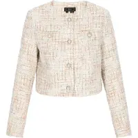 Faina Blazer azul claro / marrón / blanco