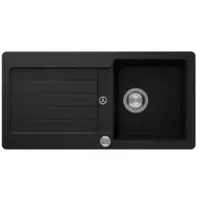 Schock Fregadero de encimera Typos D-100S, dimensiones 860 x 435 mm, color onyx, modelo TYPD100SUGON
