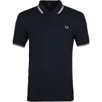 Fred perry M3600 Polo Marino Blanco Azul marino Azul talla