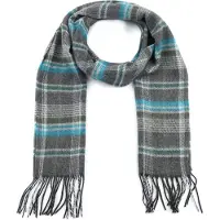Suitable Bufanda Cuadros Acrílico 20-04 Multicolor Gris Azul