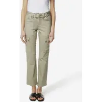 KOROSHI Pantalón vaquero cargo caqui