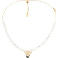 Swarovski Cadena oro / blanco