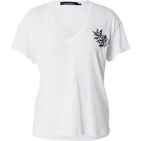 Karl Lagerfeld Orchid V-neck T-shirt White Talla: S | Camisetas de Seda Outlet | Mujer | Blanco