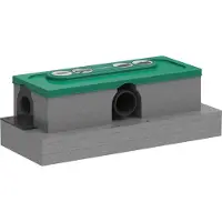 Hansgrohe uBox universal GK: sistema universal para desagües de ducha, carcasa para instalación estándar, 1 unidad.