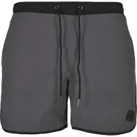 Urban Classics Bermudas gris oscuro / negro
