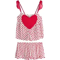 Rockett St George Pijama de pantalón corto rojo / blanco