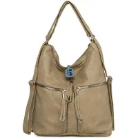 Bagmori Bolso de hombro beige oscuro