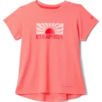 Columbia - Kid's Tech Trail Utility S/S Graphic Crew - Camiseta funcional size XXS, rojo
